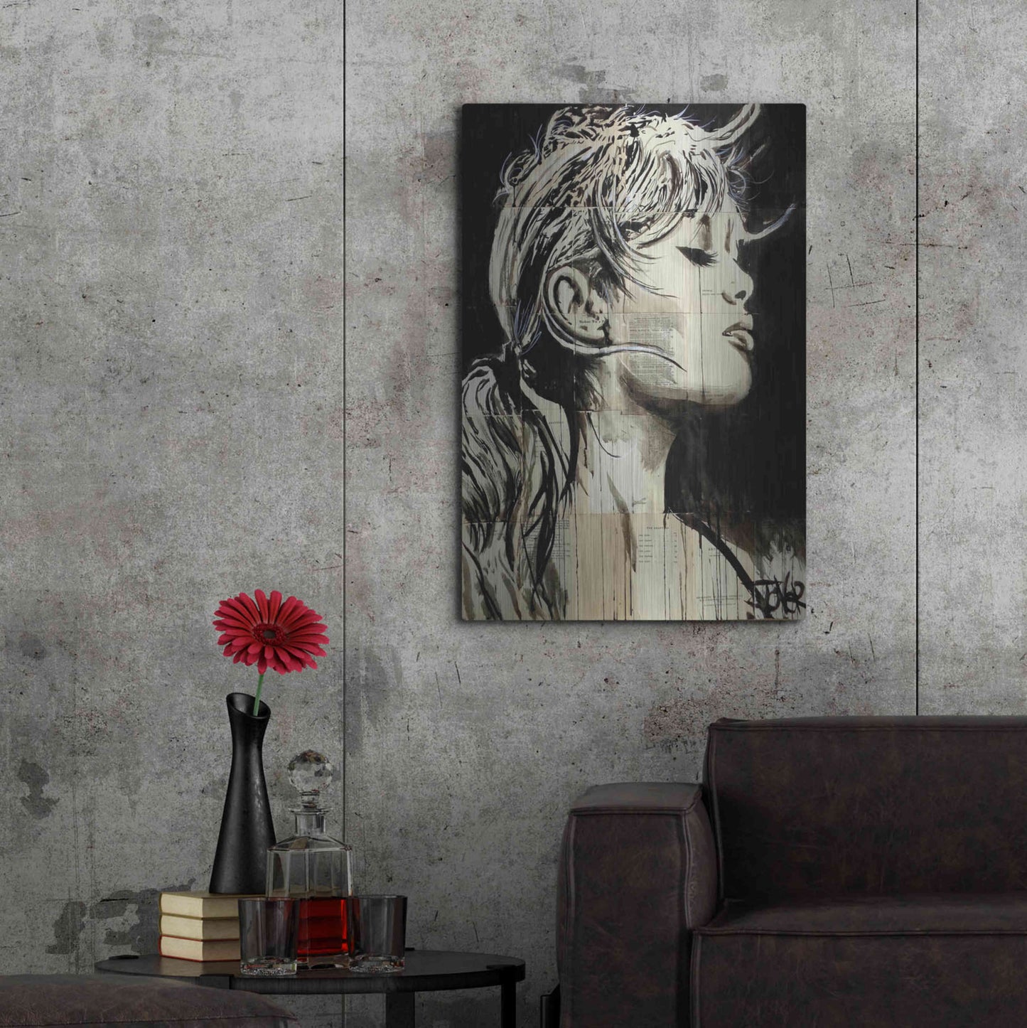Luxe Metal Art 'Enchanted' by Loui Jover, Metal Wall Art,24x36
