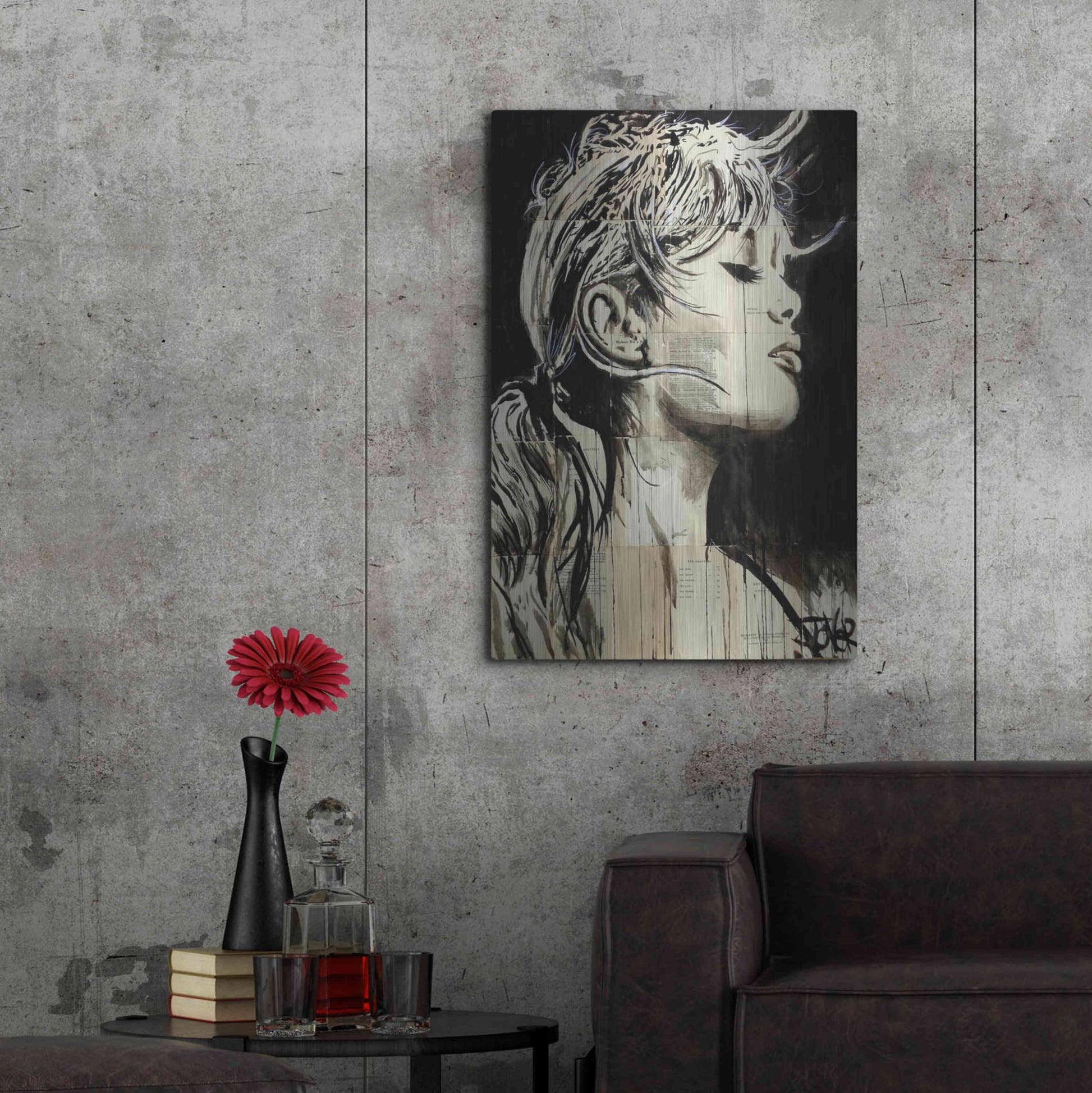 Luxe Metal Art 'Enchanted' by Loui Jover, Metal Wall Art,24x36
