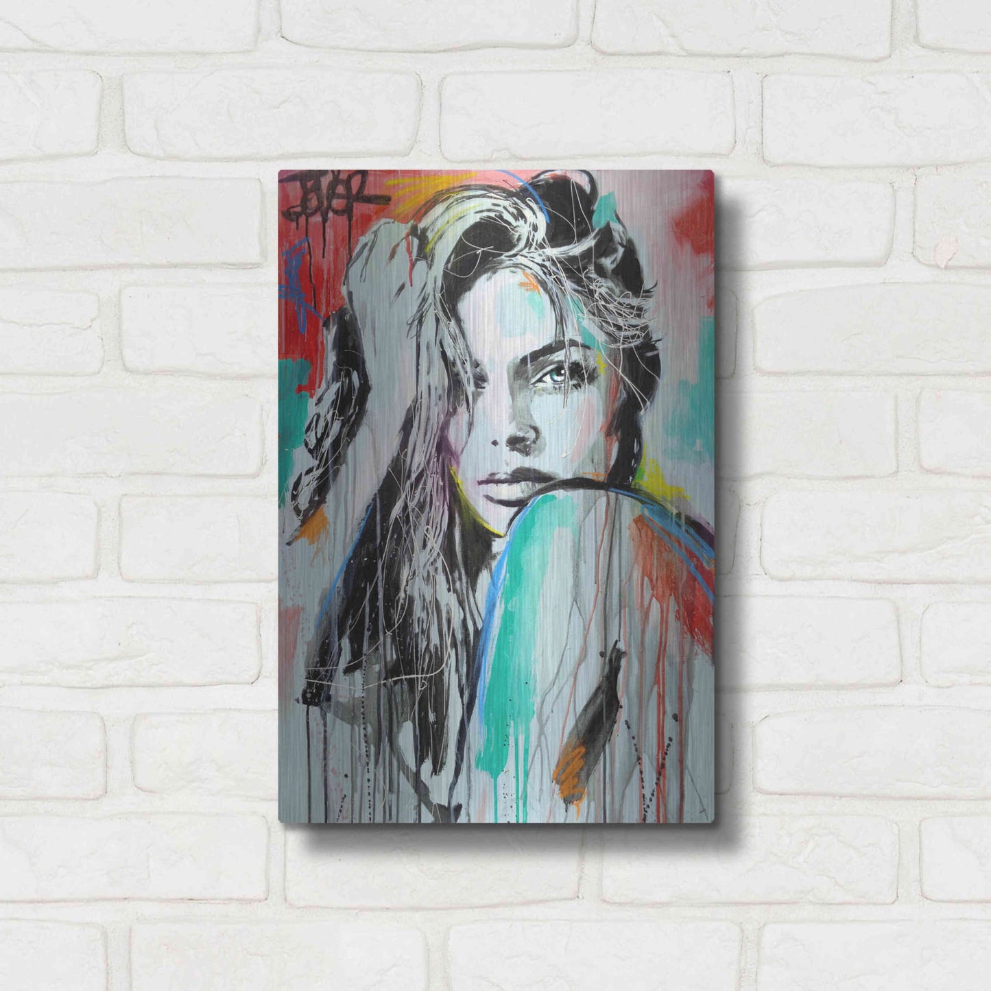 Luxe Metal Art 'In Spirit' by Loui Jover, Metal Wall Art,12x16