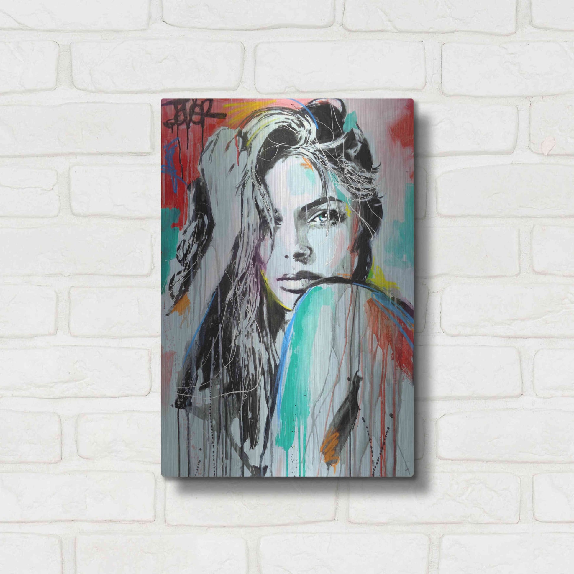 Luxe Metal Art 'In Spirit' by Loui Jover, Metal Wall Art,12x16