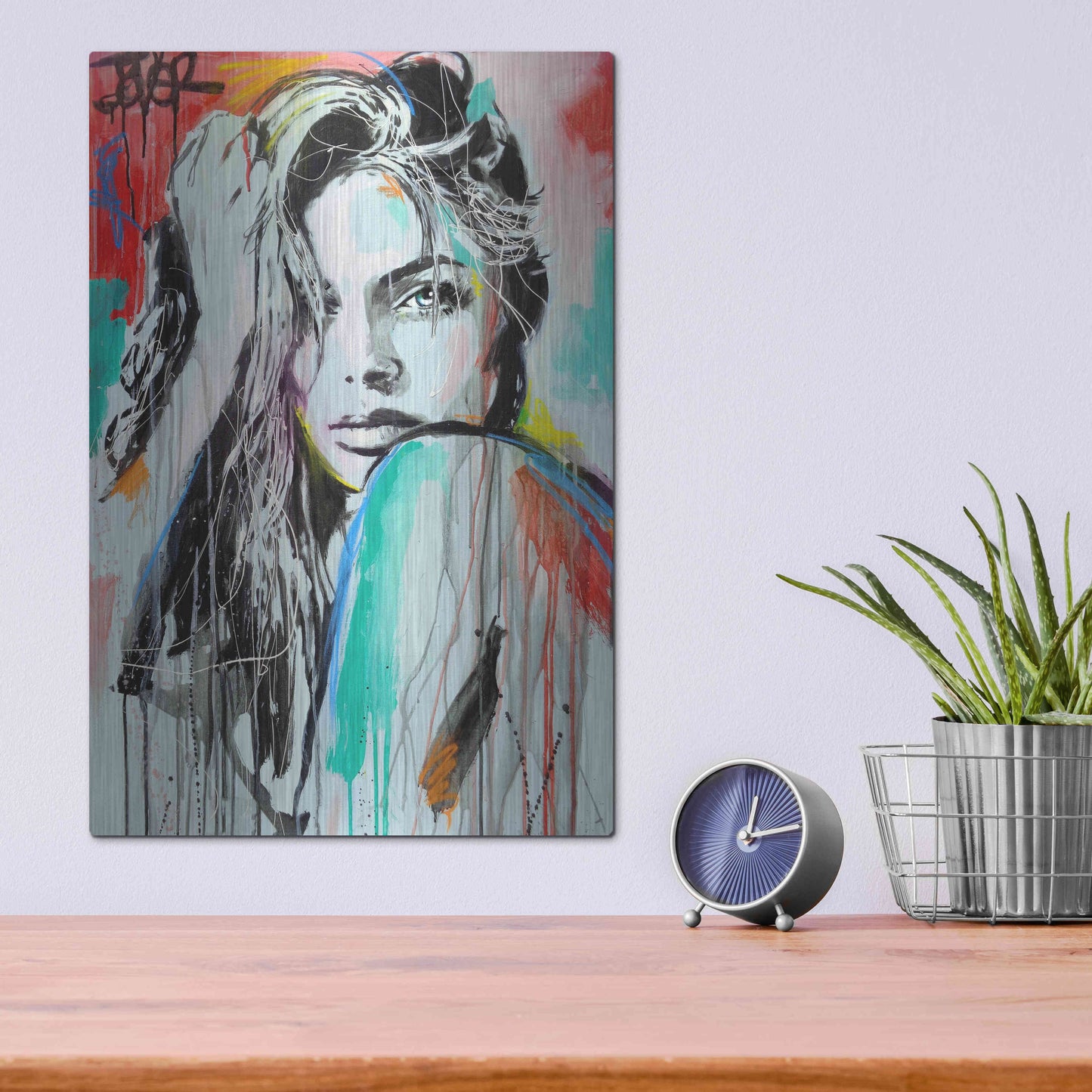 Luxe Metal Art 'In Spirit' by Loui Jover, Metal Wall Art,12x16