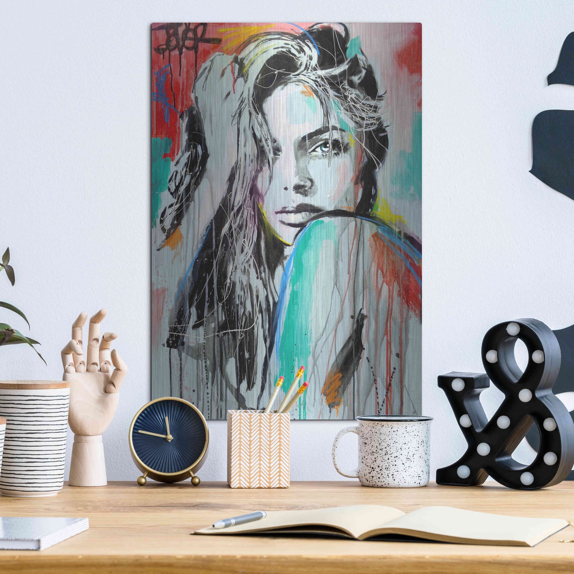 Luxe Metal Art 'In Spirit' by Loui Jover, Metal Wall Art,12x16