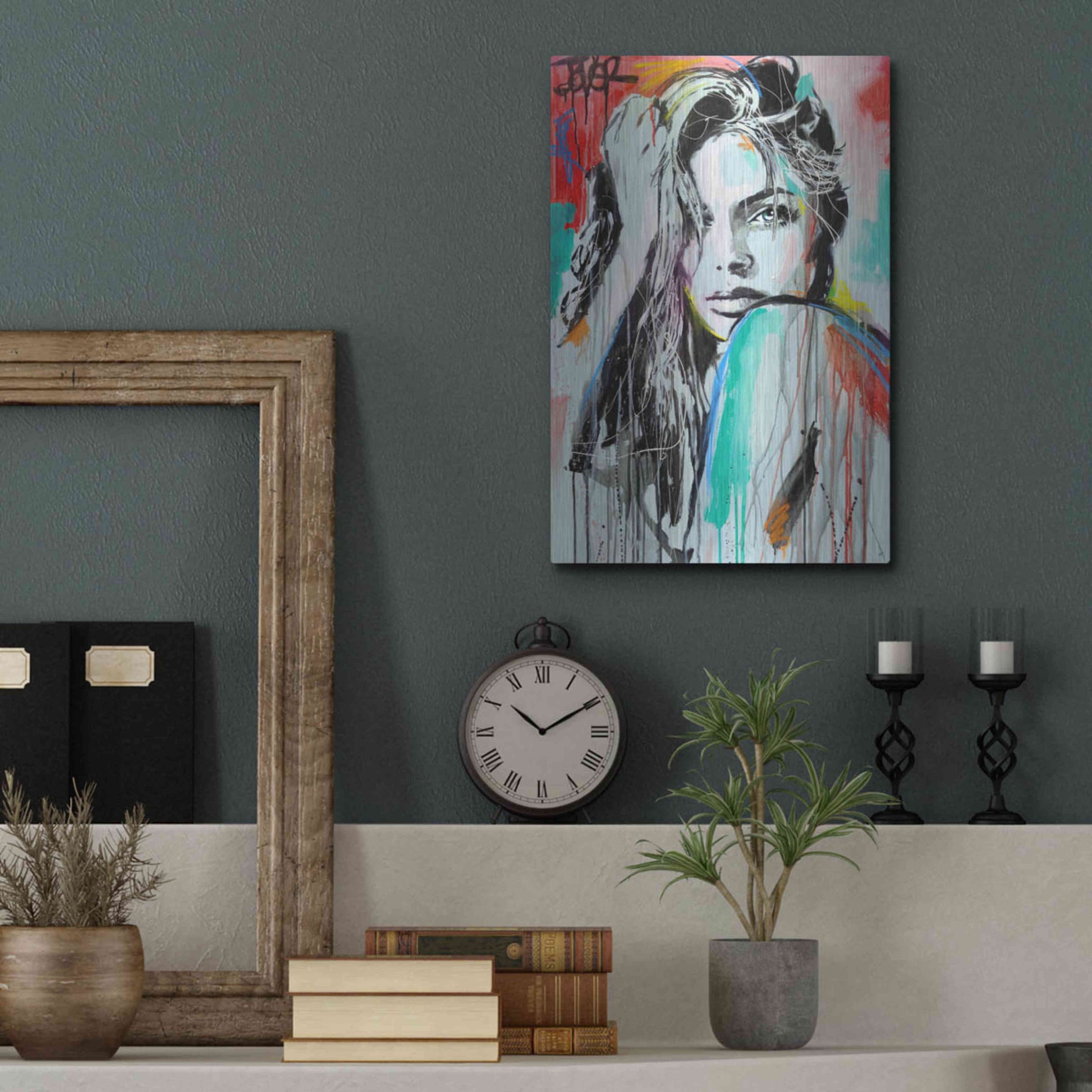 Luxe Metal Art 'In Spirit' by Loui Jover, Metal Wall Art,12x16