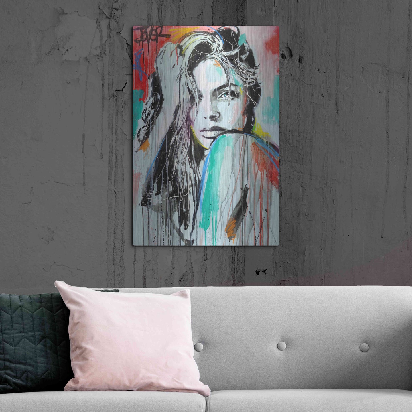 Luxe Metal Art 'In Spirit' by Loui Jover, Metal Wall Art,24x36