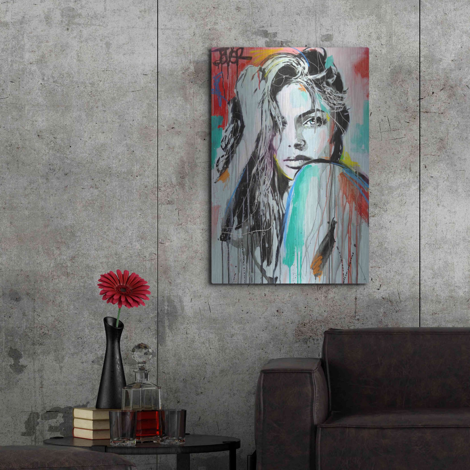 Luxe Metal Art 'In Spirit' by Loui Jover, Metal Wall Art,24x36