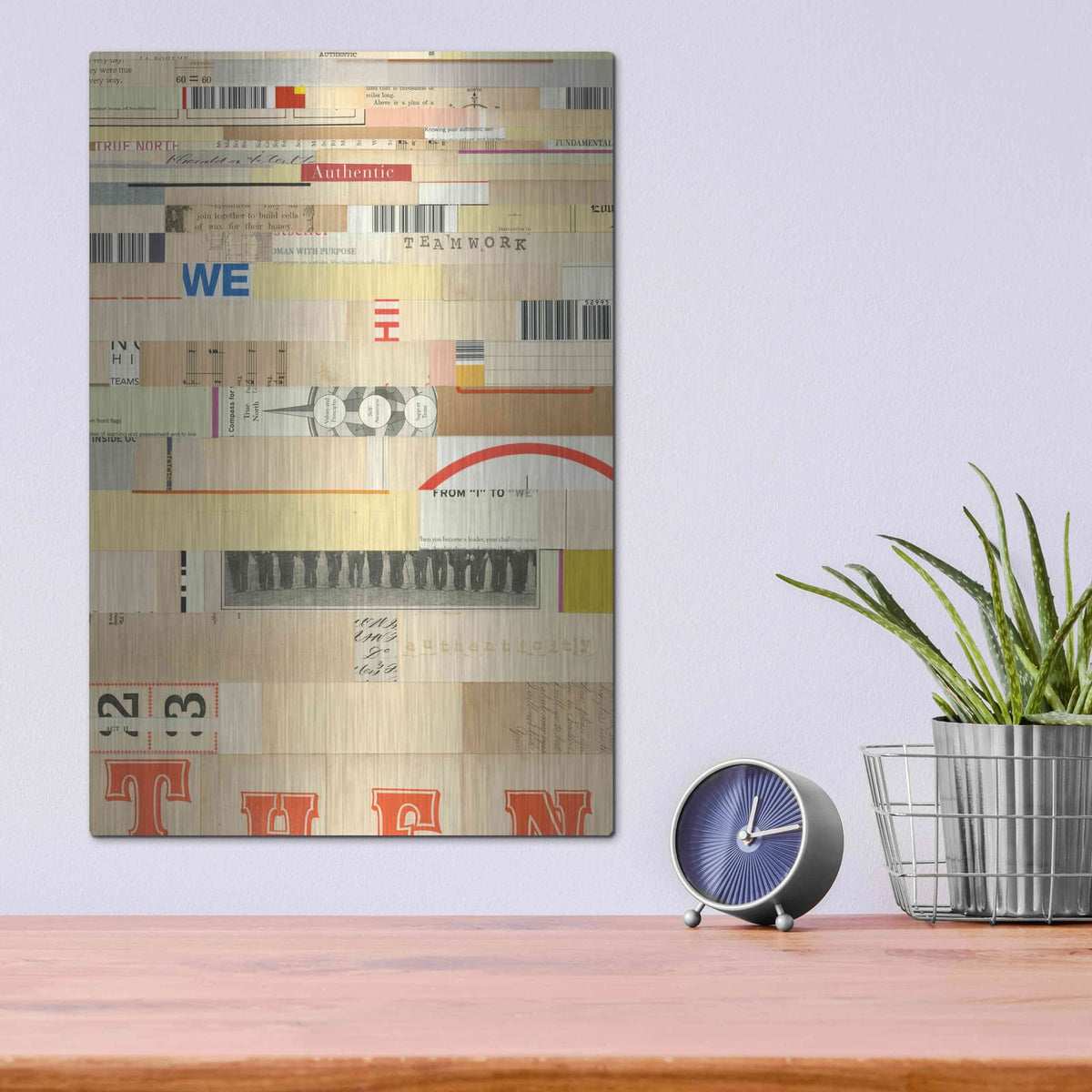'True IV' by Nikki Galapon – Metal Wall Art, 12x16 room view