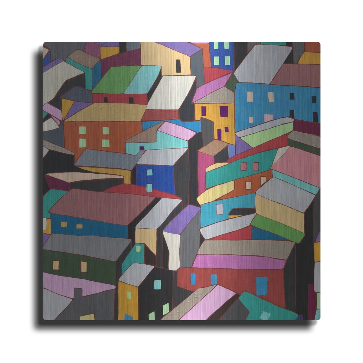 'Rooftops I' by Nikki Galapon – Metal Wall Art