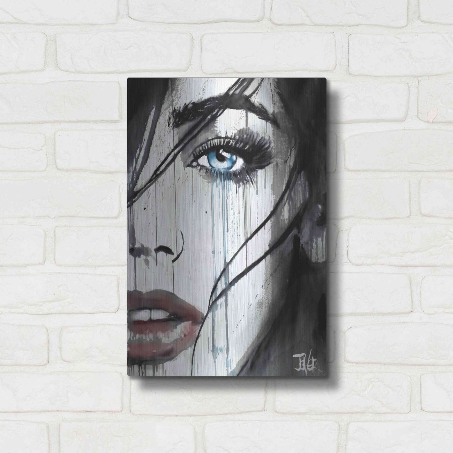 Luxe Metal Art 'It Happens' by Loui Jover, Metal Wall Art,12x16