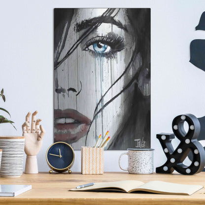 Luxe Metal Art 'It Happens' by Loui Jover, Metal Wall Art,12x16