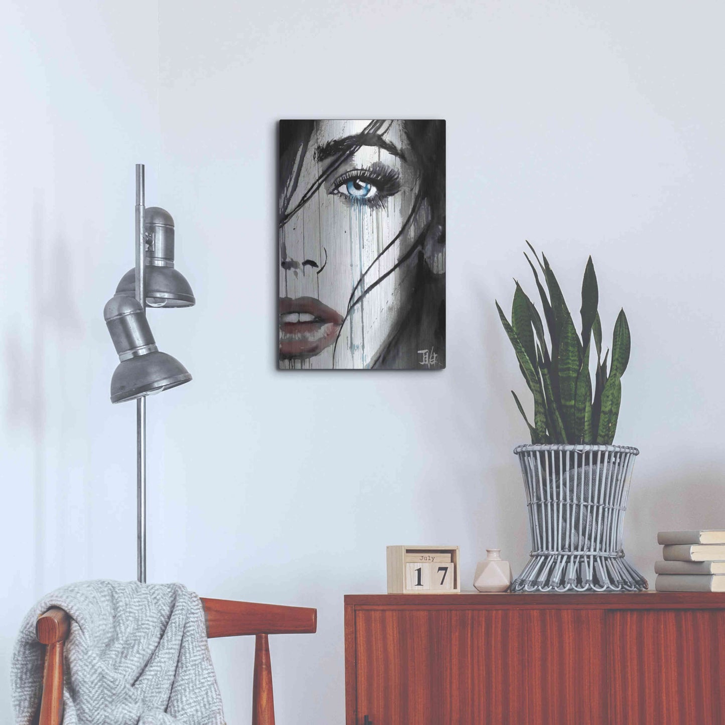 Luxe Metal Art 'It Happens' by Loui Jover, Metal Wall Art,16x24