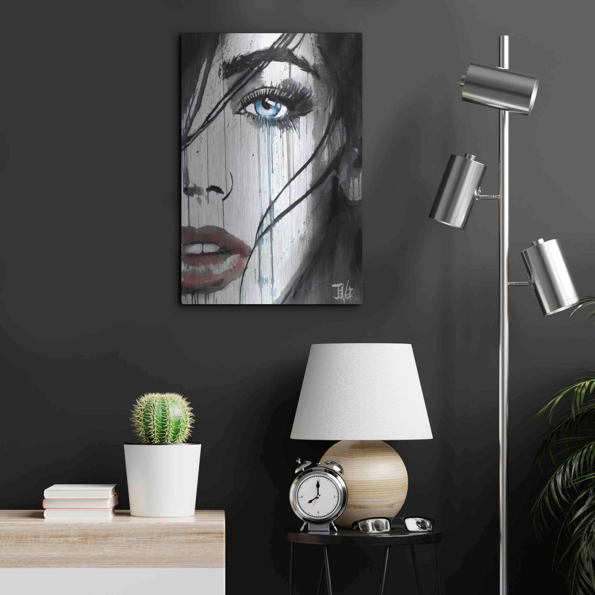 Luxe Metal Art 'It Happens' by Loui Jover, Metal Wall Art,16x24