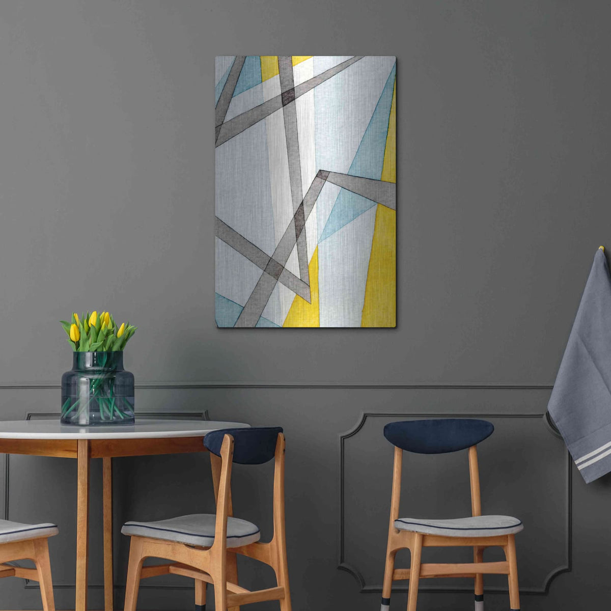 'Converging Angles II' by Nikki Galapon – Metal Wall Art, 24x36 room view