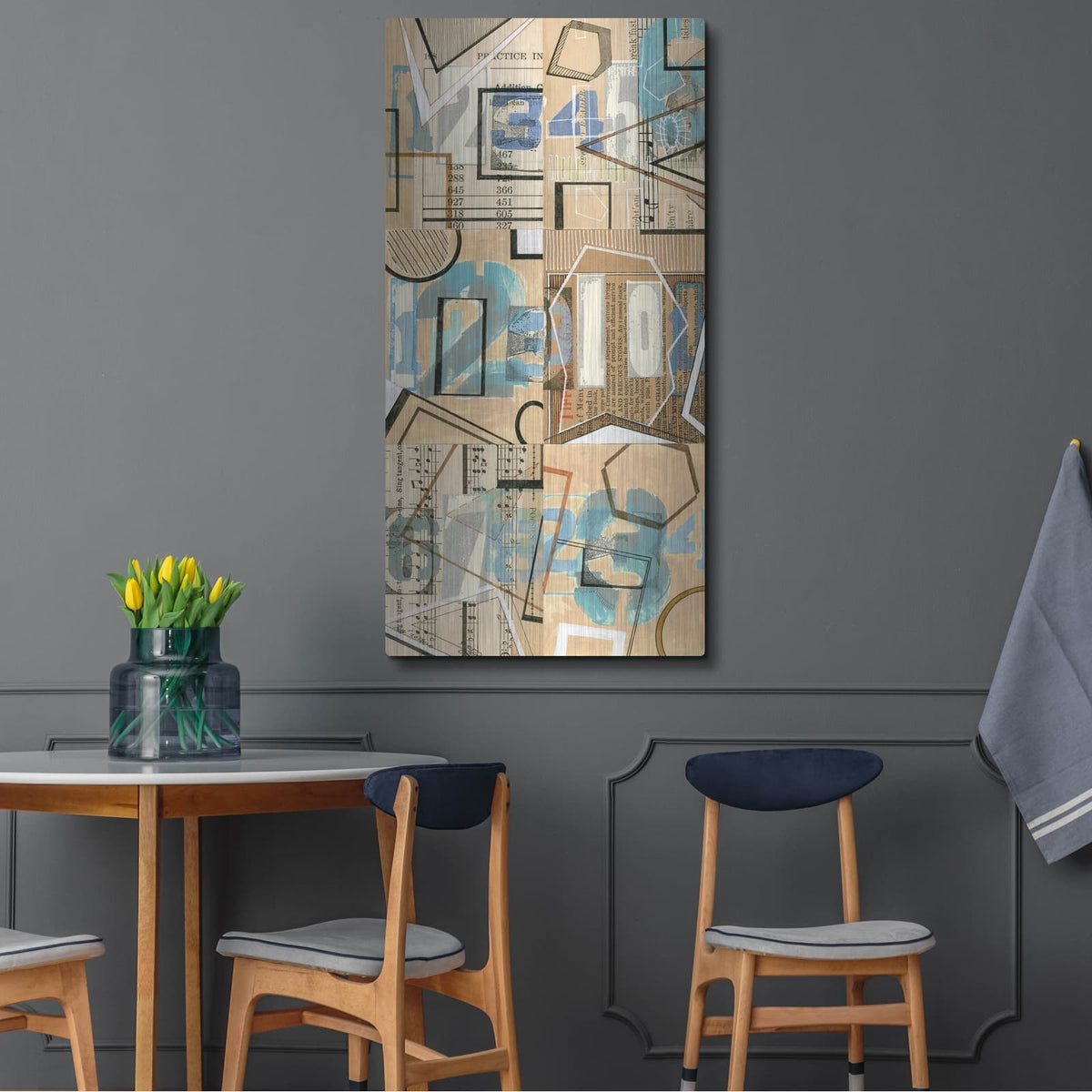 'Numbers I' by Nikki Galapon – Metal Wall Art, 24x48 room view