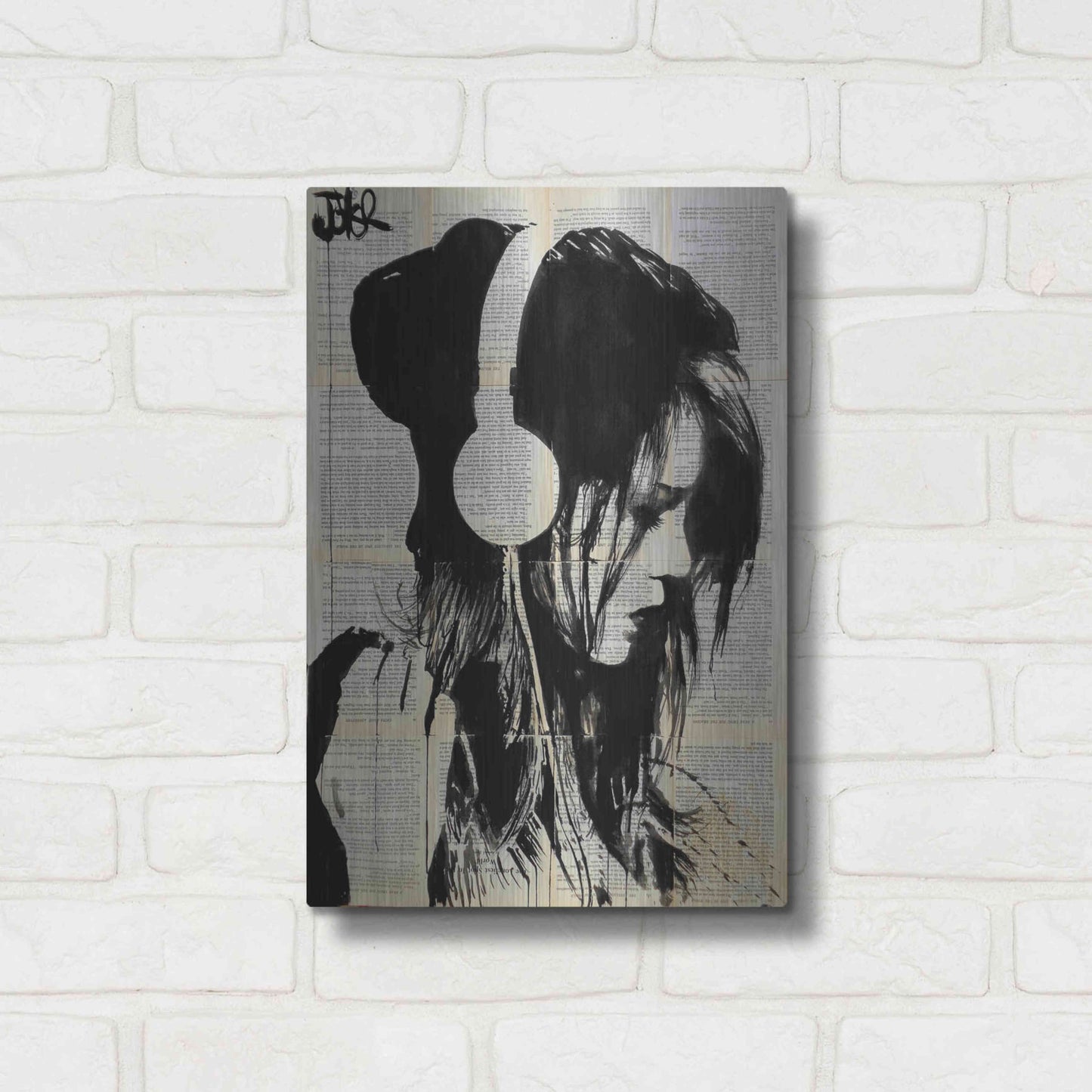 Luxe Metal Art 'Melodies Solace' by Loui Jover, Metal Wall Art,12x16
