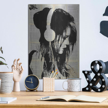Luxe Metal Art 'Melodies Solace' by Loui Jover, Metal Wall Art,12x16