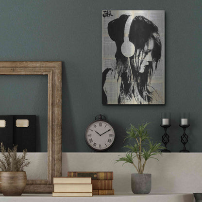 Luxe Metal Art 'Melodies Solace' by Loui Jover, Metal Wall Art,12x16