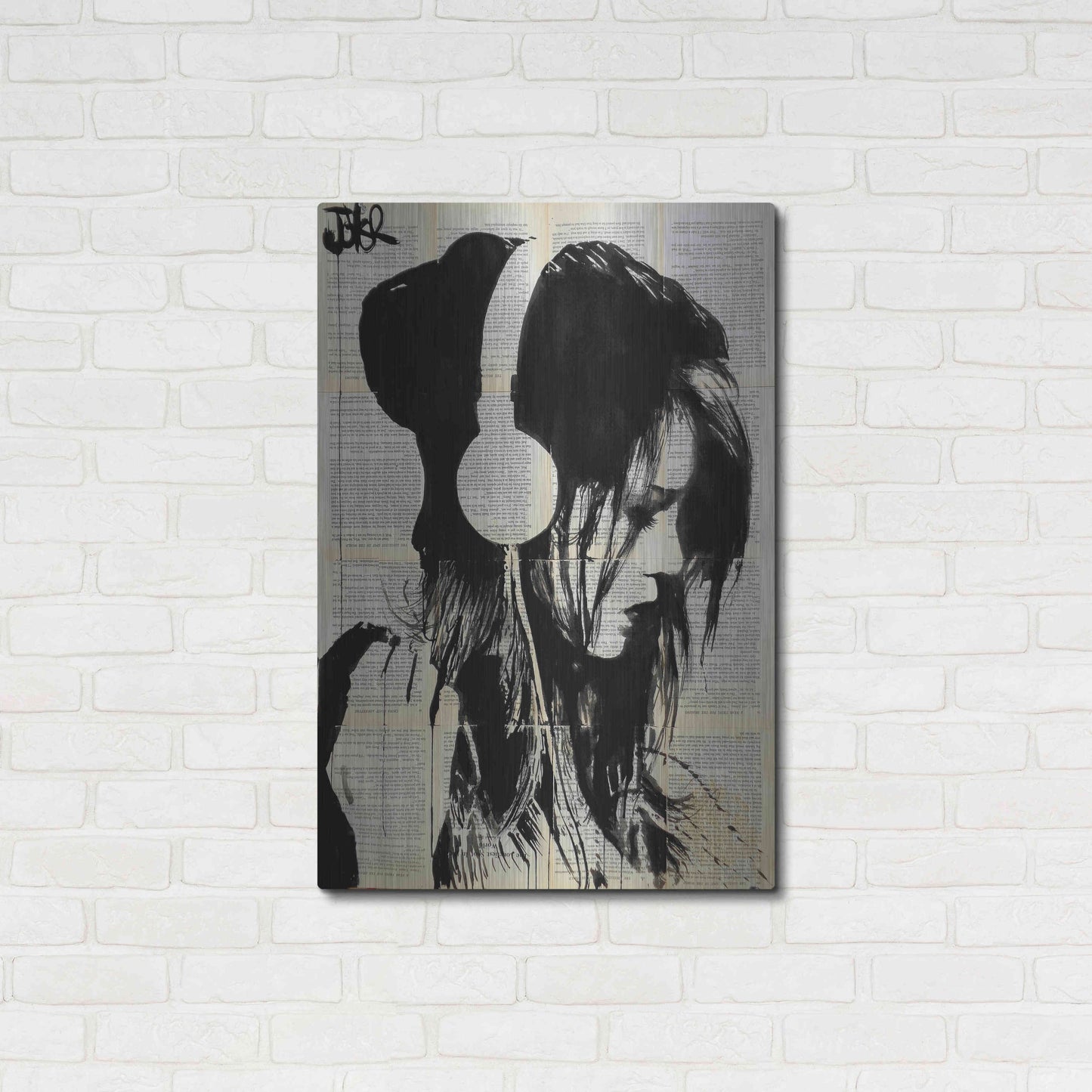 Luxe Metal Art 'Melodies Solace' by Loui Jover, Metal Wall Art,24x36