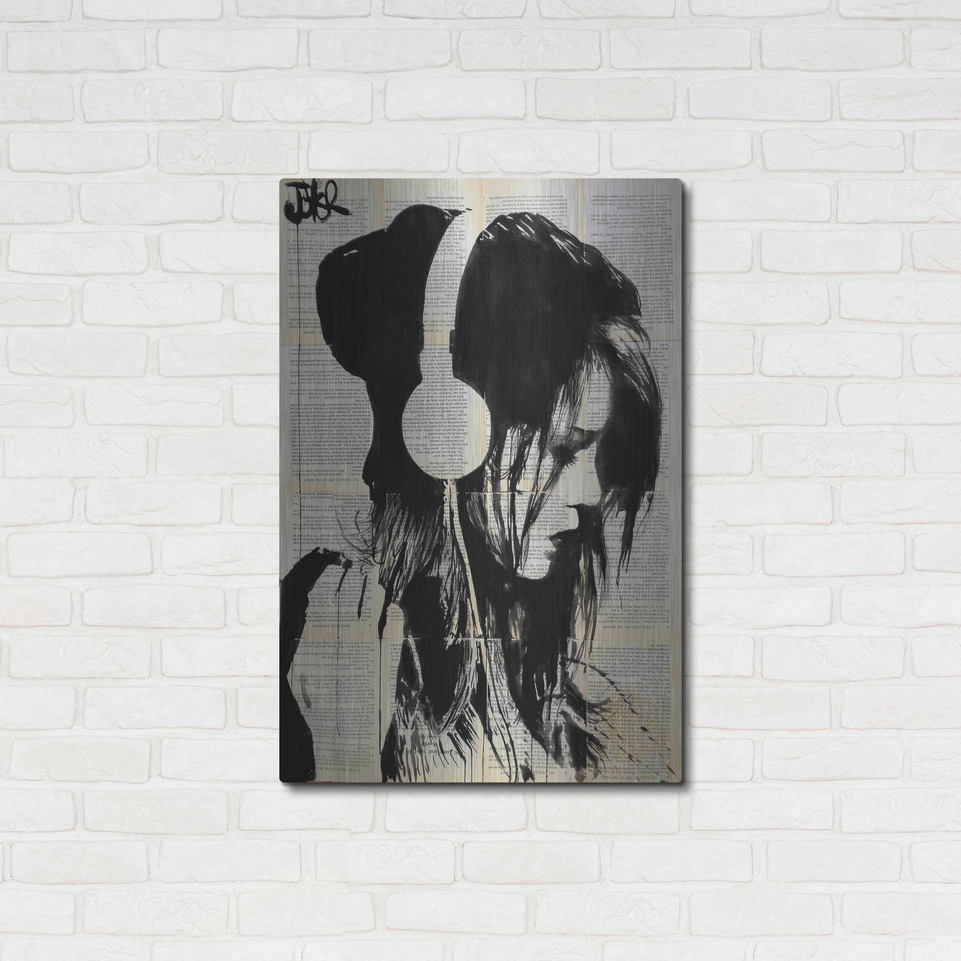 Luxe Metal Art 'Melodies Solace' by Loui Jover, Metal Wall Art,24x36