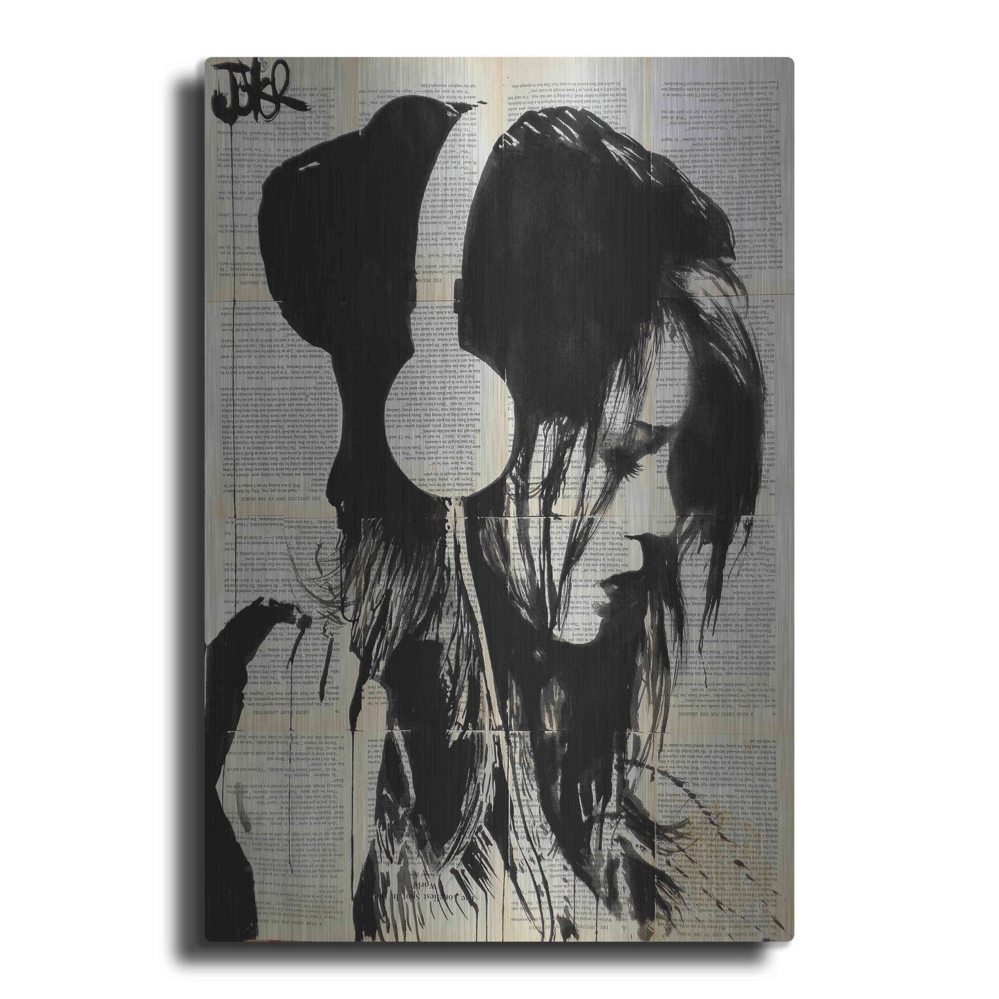 Luxe Metal Art 'Melodies Solace' by Loui Jover, Metal Wall Art