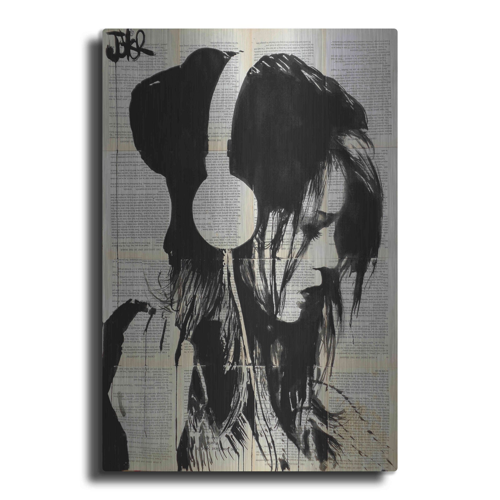Luxe Metal Art 'Melodies Solace' by Loui Jover, Metal Wall Art
