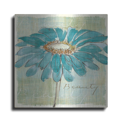 Luxe Metal Art 'Spa Daisies I' by Chris Paschke, Metal Wall Art