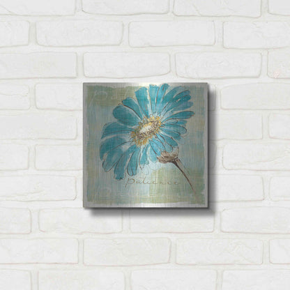 Luxe Metal Art 'Spa Daisies II' by Chris Paschke, Metal Wall Art,12x12