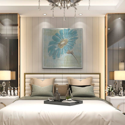 Luxe Metal Art 'Spa Daisies II' by Chris Paschke, Metal Wall Art,36x36