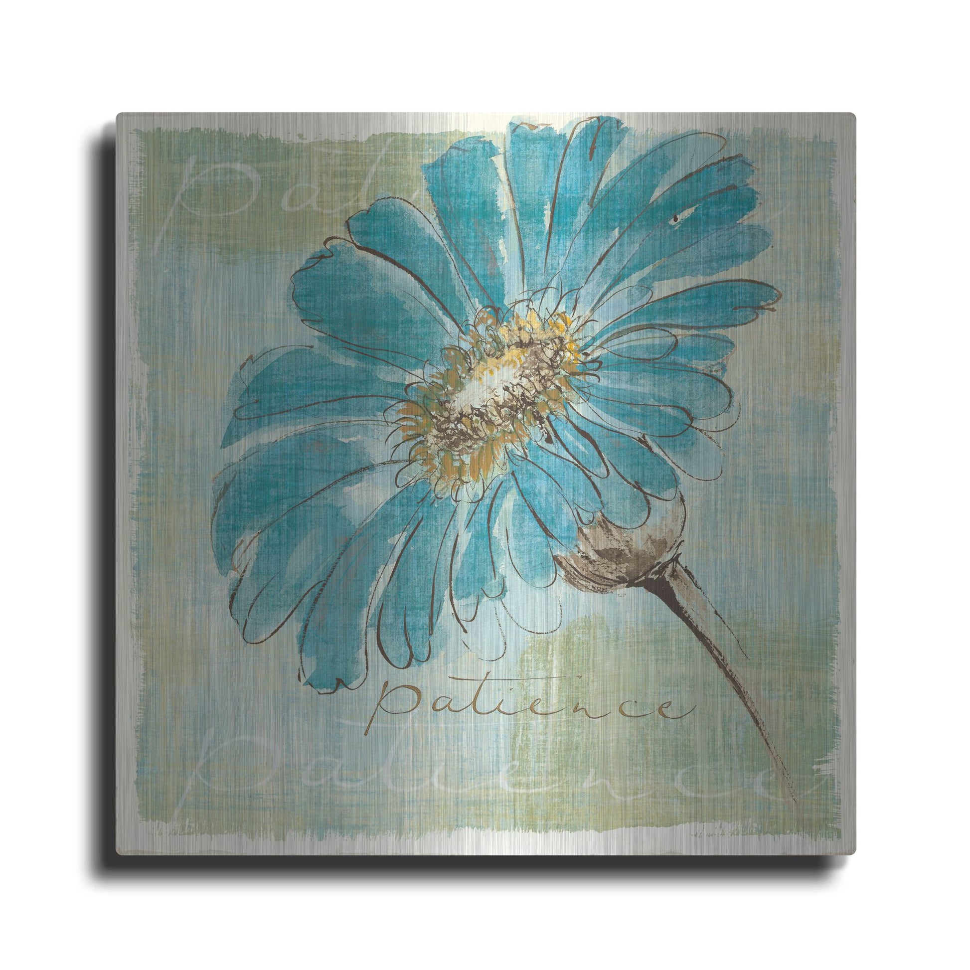 Luxe Metal Art 'Spa Daisies II' by Chris Paschke, Metal Wall Art