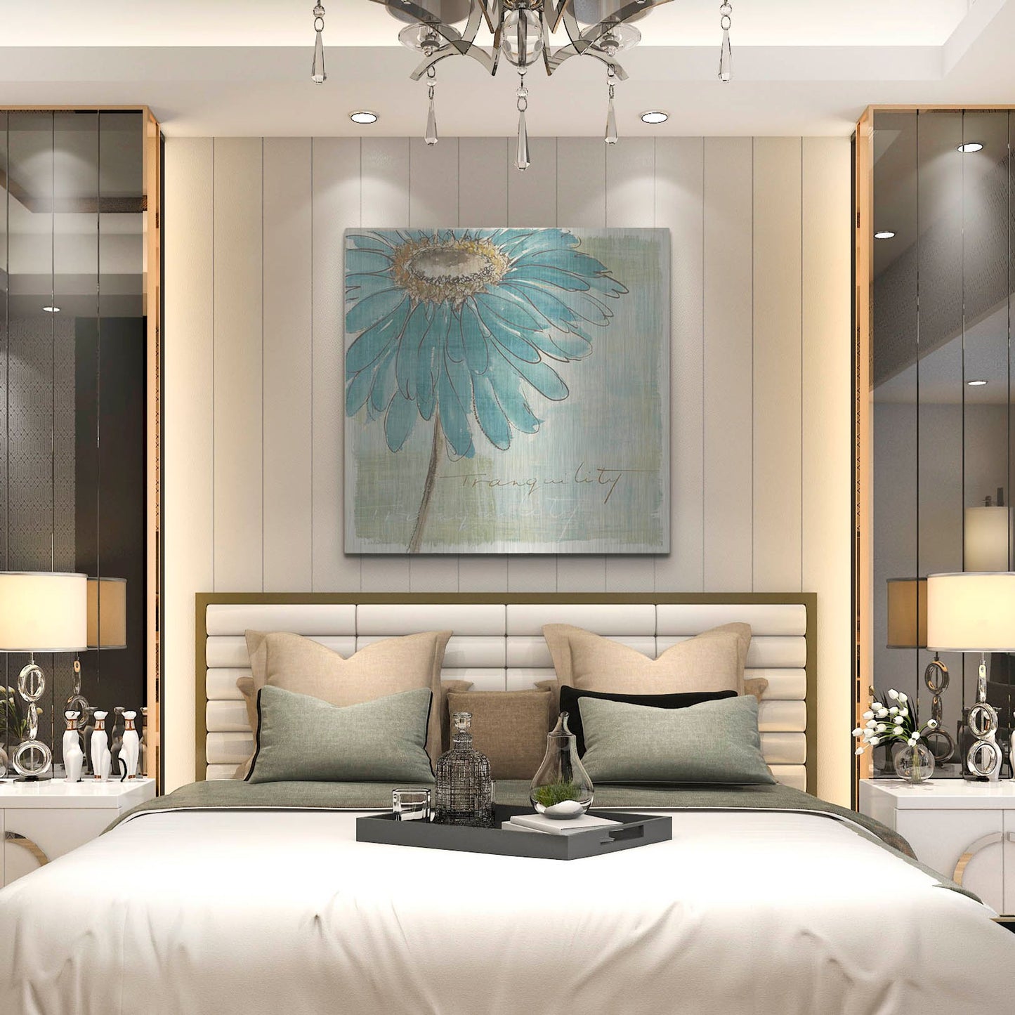 Luxe Metal Art 'Spa Daisies III' by Chris Paschke, Metal Wall Art,36x36