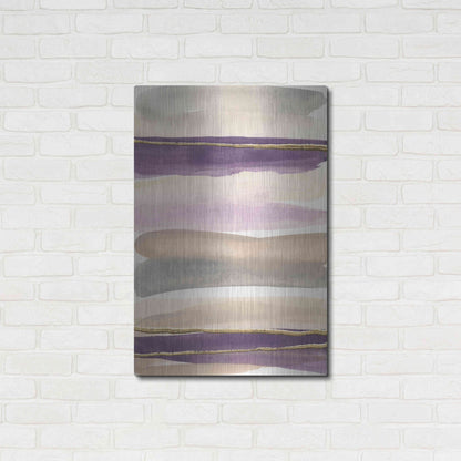 Luxe Metal Art 'Gilded Amethyst I Crop' by Chris Paschke, Metal Wall Art,24x36