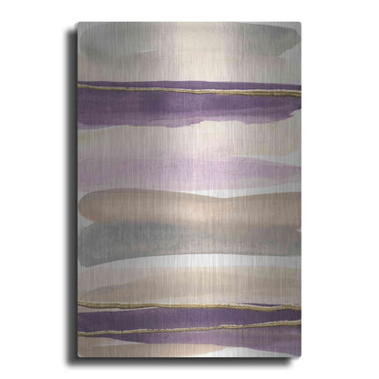 Luxe Metal Art 'Gilded Amethyst I Crop' by Chris Paschke, Metal Wall Art