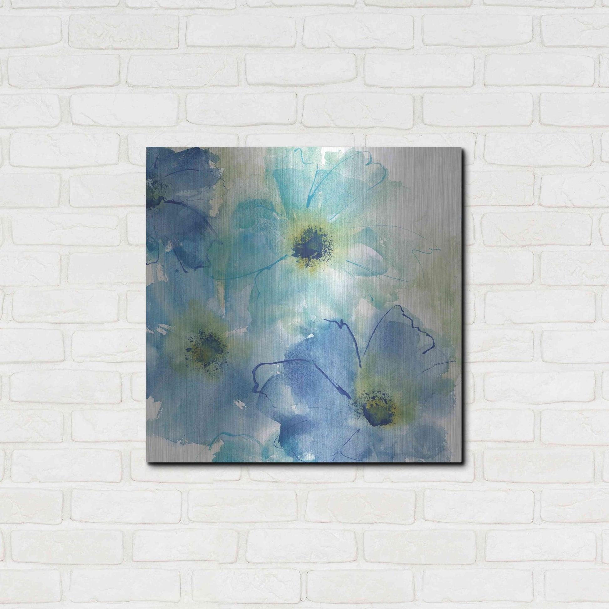 Luxe Metal Art 'Seashell Cosmos II White' by Chris Paschke, Metal Wall Art,24x24