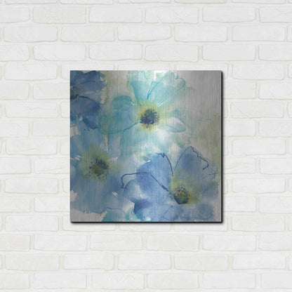 Luxe Metal Art 'Seashell Cosmos II White' by Chris Paschke, Metal Wall Art,24x24