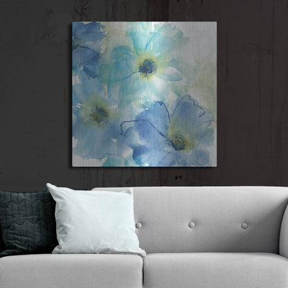Luxe Metal Art 'Seashell Cosmos II White' by Chris Paschke, Metal Wall Art,36x36