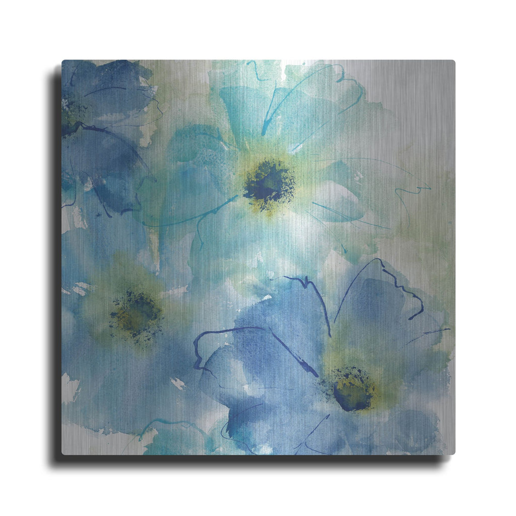 Luxe Metal Art 'Seashell Cosmos II White' by Chris Paschke, Metal Wall Art