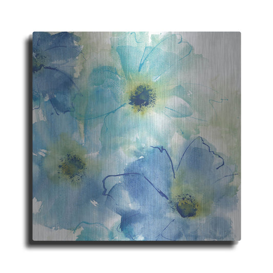 Luxe Metal Art 'Seashell Cosmos II White' by Chris Paschke, Metal Wall Art