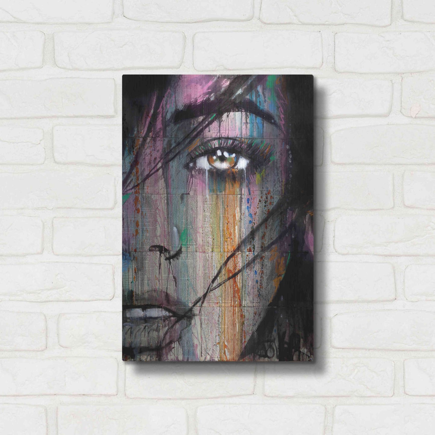 Luxe Metal Art 'Merge' by Loui Jover, Metal Wall Art,12x16