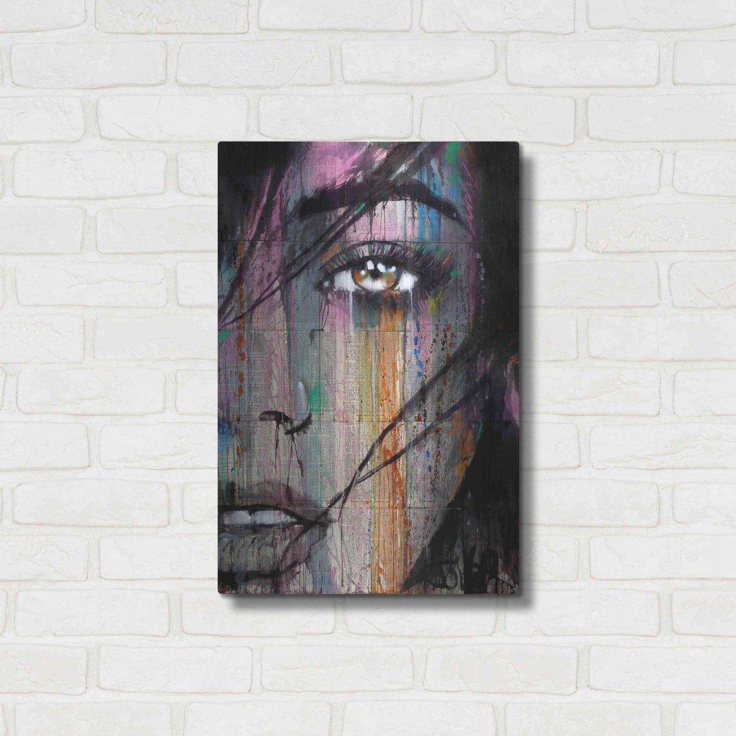 Luxe Metal Art 'Merge' by Loui Jover, Metal Wall Art,16x24
