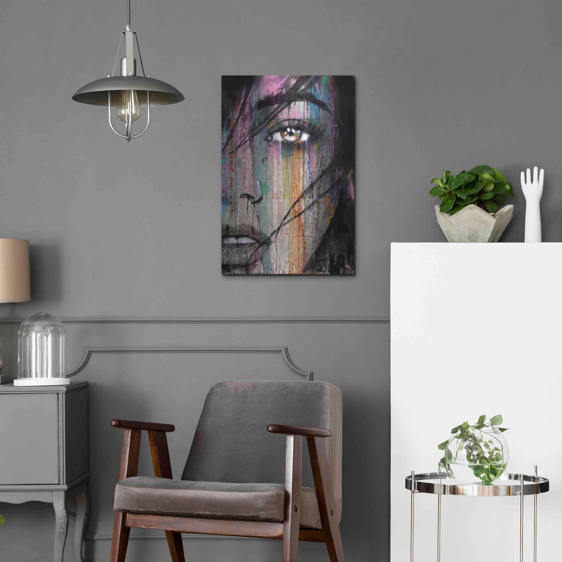 Luxe Metal Art 'Merge' by Loui Jover, Metal Wall Art,16x24