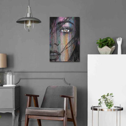 Luxe Metal Art 'Merge' by Loui Jover, Metal Wall Art,16x24