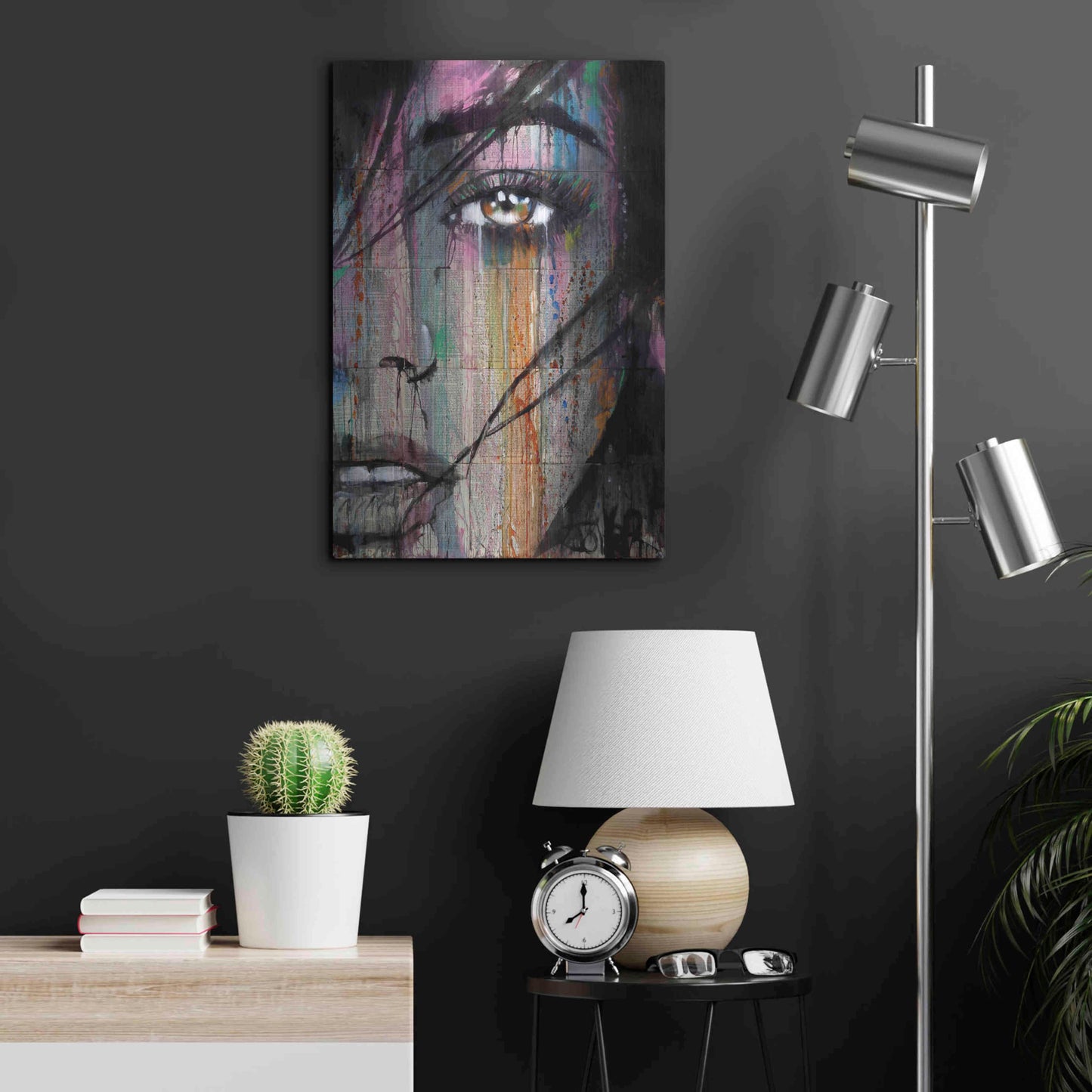 Luxe Metal Art 'Merge' by Loui Jover, Metal Wall Art,16x24