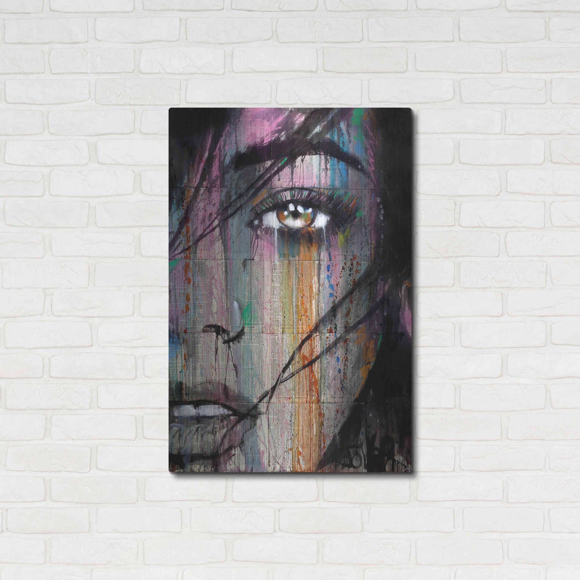 Luxe Metal Art 'Merge' by Loui Jover, Metal Wall Art,24x36