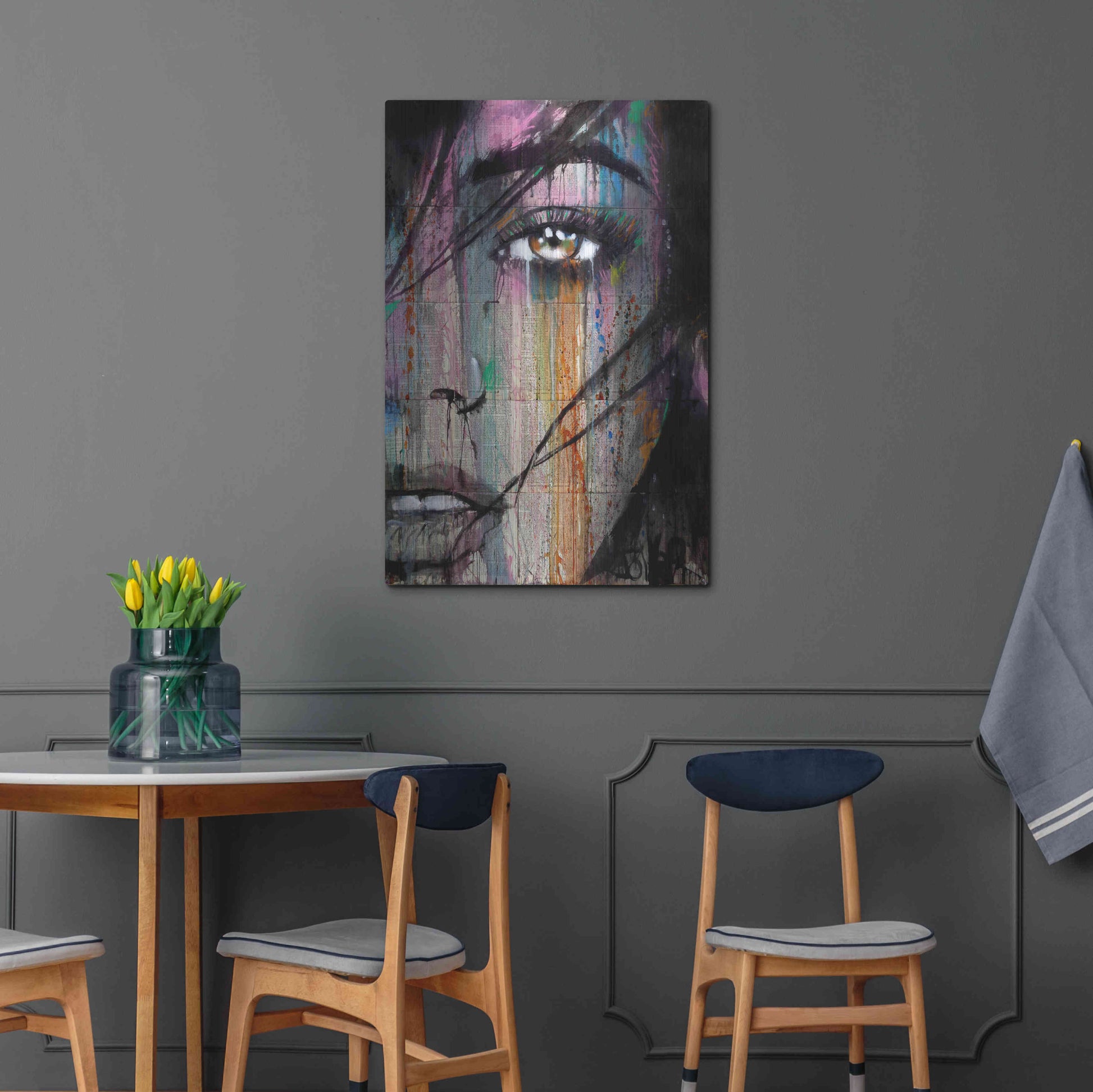Luxe Metal Art 'Merge' by Loui Jover, Metal Wall Art,24x36