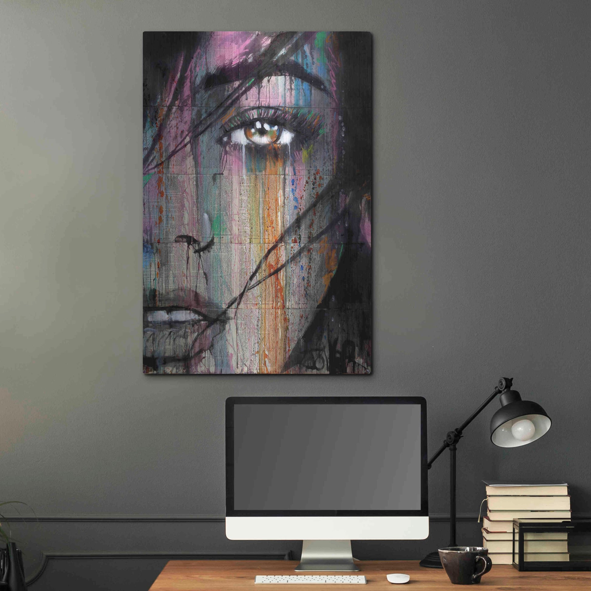 Luxe Metal Art 'Merge' by Loui Jover, Metal Wall Art,24x36