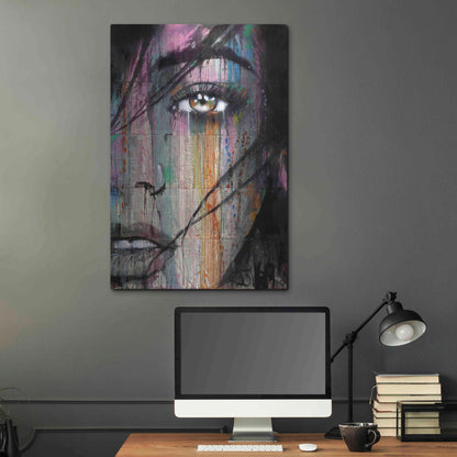 Luxe Metal Art 'Merge' by Loui Jover, Metal Wall Art,24x36