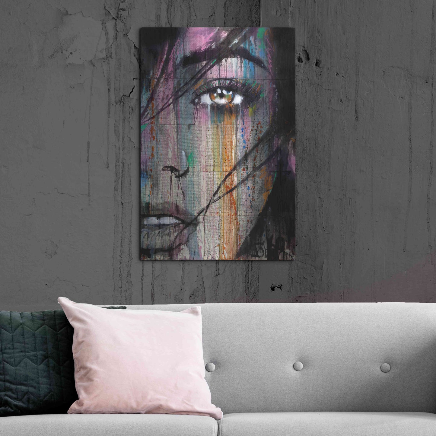 Luxe Metal Art 'Merge' by Loui Jover, Metal Wall Art,24x36