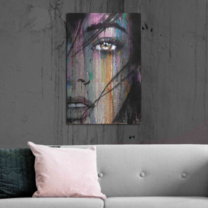Luxe Metal Art 'Merge' by Loui Jover, Metal Wall Art,24x36