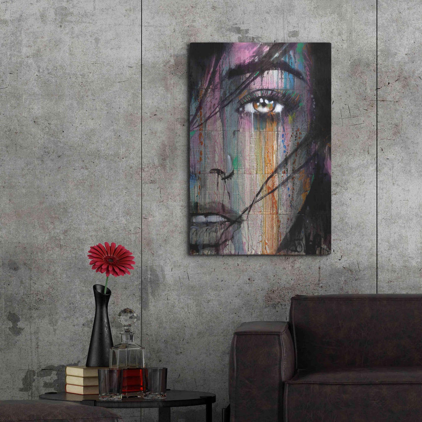 Luxe Metal Art 'Merge' by Loui Jover, Metal Wall Art,24x36