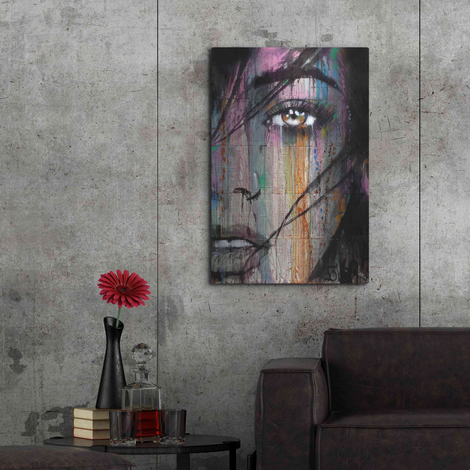 Luxe Metal Art 'Merge' by Loui Jover, Metal Wall Art,24x36