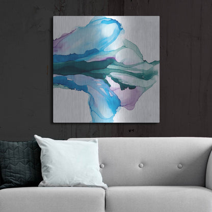 Luxe Metal Art 'Tributary' by Chris Paschke, Metal Wall Art,36x36